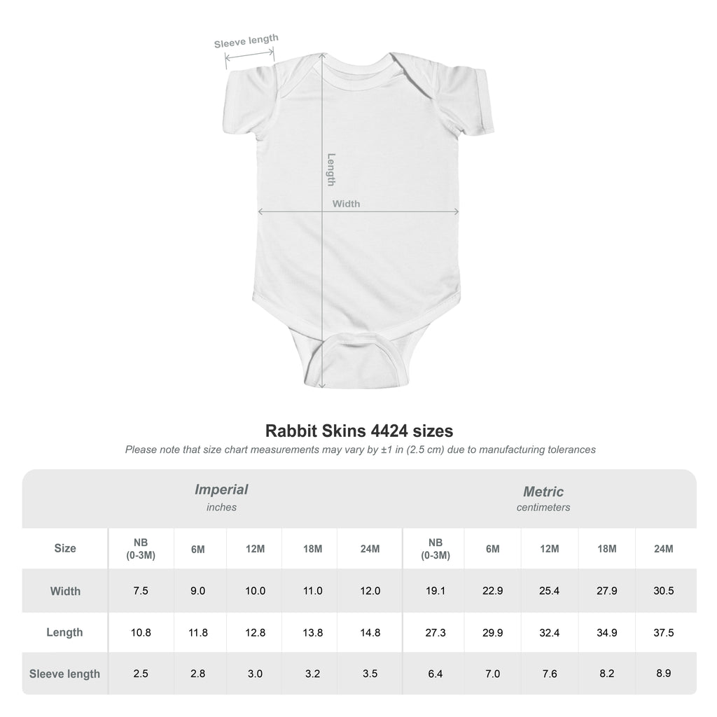 Personalized Baby Bodysuit with Portrait & Printed Nickname on the Back — Cute Newborn Onesie