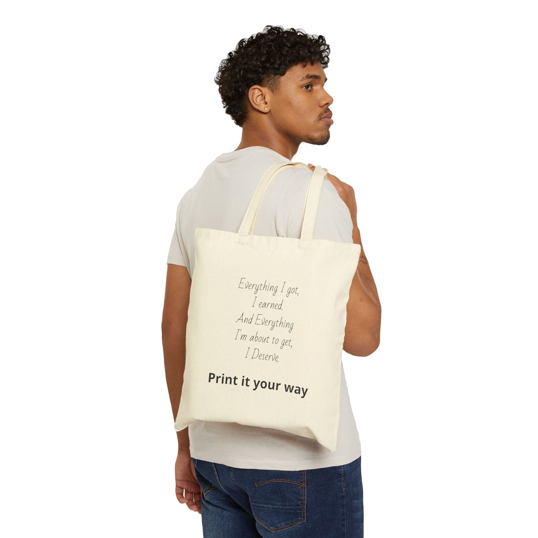 Custom Print Cotton Canvas Tote Bag